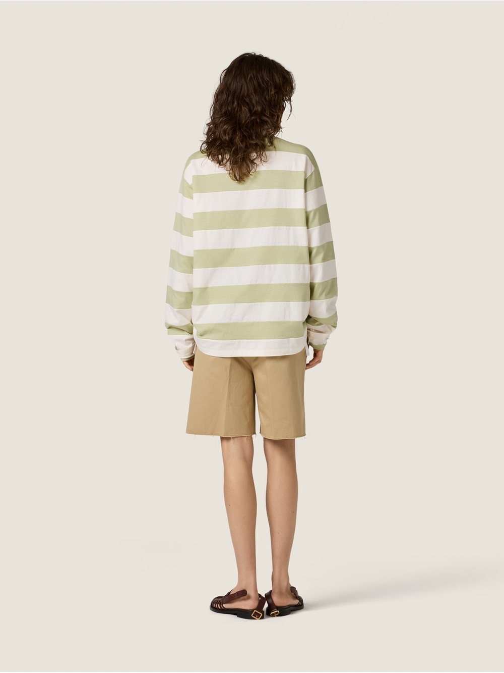 Miu Miu Striped jersey polo shirt It36 - Picture 4 of 6